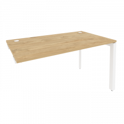 Стол-приставка на П-образном м/к к опорным элементам ONIX O.MP-SPR-3.8 Тиквуд Светлый/Белый