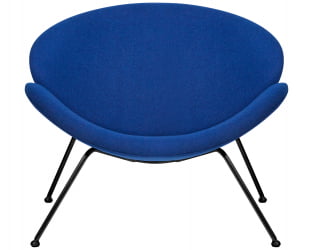 Кресло DOBRIN EMILY (синяя ткань AF6, черное основание)