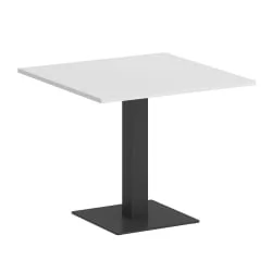 Стол журнальный квадратный HOME OFFICE VR.SP-5-90.2 Белый Бриллиант/Антрацит металл