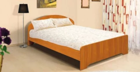 Кровать 1600 x 2000 с низкой спинкой Ясень шимо темный