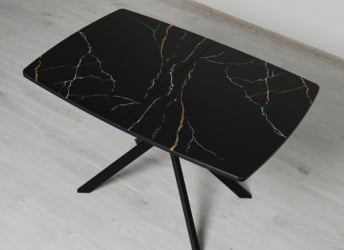 Обеденный стол Орфей 46 (03) Мрамор черный