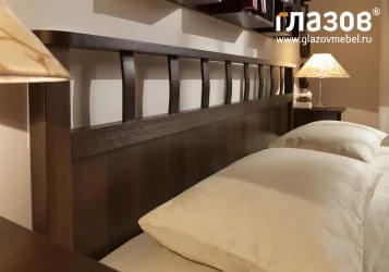 Кровать двуспальная Sherlock 46 Орех шоколадный (спальня)