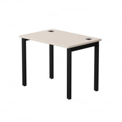 Стол прямой на металлокаркасе, опоры 90 гр Everprof EVO 254S005 Кашемир Черный