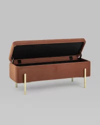 Скамья Болейн gold велюр Терракотовый