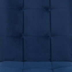 Металлический стул Bari велюр, 46х55х89, Blue (синий)