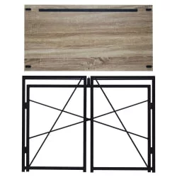 Стол на металлокаркасе BRABIX LOFT CD-002 Дуб антик