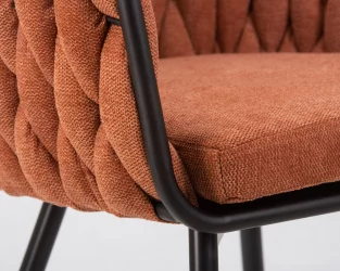 Стул обеденный DOBRIN MATILDA Оранжевая ткань LAR 275-27