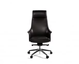 Кресло руководителя Бордо кожа Темно-коричневый