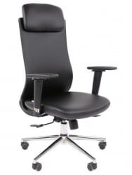 Офисное кресло CХАИРМАН 500 ЛЮКС (ЛУКС) ЭКО экокожа Черный / CHAIRMAN (LUX)