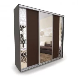 Шкаф-купе венге Акцент-Вера КР 2100х600  Венге