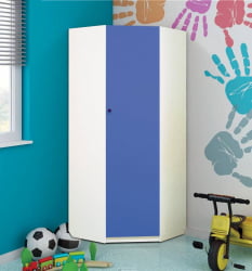 Шкаф угловой Радуга Оранжевый/Белый