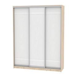 Шкаф-купе B-230х180х60-3(ДСС-Белый-D9D9D9)