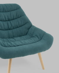 Кресло Олби Страйпс темно-бирюзовый