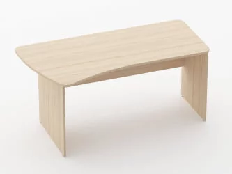 Стол эргономичный Glassy 1.12.16Л Дуб молочный