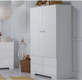 Детский шкаф для одежды Micuna А-1414 white