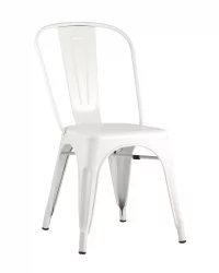 Стул TOLIX с высокой спинкой Белый матовый