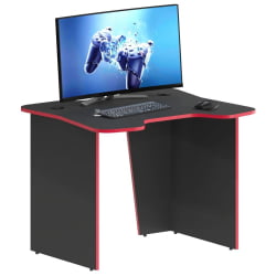 Компьютерный стол с надстройкой SKILLL SKL 100CB антрацит/красный