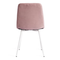 Металлический стул CХИЛЛЙ МАКС Велюр/металл , 45 х 54 х 90 см , пыльно-розовый/белый / CHILLY MAX