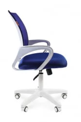 Кресло оператора Chairman 696 white TW-10 Синее