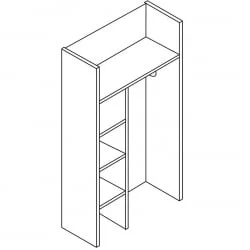 Каркас гардероба В701 Венге Магия