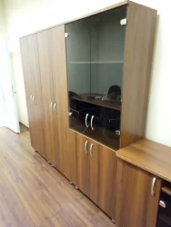 Офисный шкаф Лидер 82.11 Орех Пегас