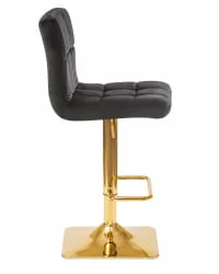 Стул барный DOBRIN GOLDIE черный велюр MJ9-101