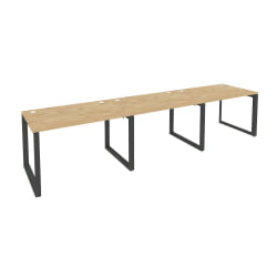 Рабочая станция на О-образном м/к ОНИКС О.МО-РС-3.2.8 Тиквуд Светлый/Антрацит / ONIX O.MO-RS-3.2.8