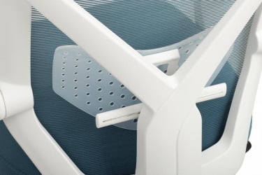 Кресло Oliver RCH W-203AC Белый пластик/Синий