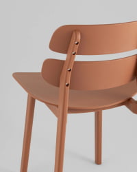 Стул Тони пластик коричневый / Tony