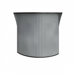 Стойка угловая (радиусный элемент - ролета) Рива А.РС-5.5 Венге/Металлик / Riva