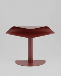 Журнальный столик Cornea металл бордовый