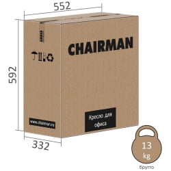 Офисное кресло CHAIRMAN ДОМ (Хоме) 130 велюр Серый / (Home)