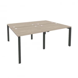 Рабочая станция на П-образном м/к ОНИКС О.МП-Д.РС-4.1.8 Дуб Аттик/Антрацит / ONIX O.MP-D.RS-4.1.8