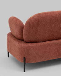 Диван Кэнди ткань букле коралловый