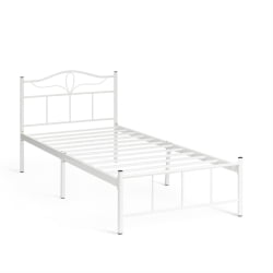 Односпальная кровать LUCY (mod. 9305) металл, 90*200 см (Single bed), White (белый)