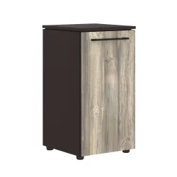 Шкаф колонка с глухой малой дверью MLC 42.1 Дуб Базель/Венге Магия