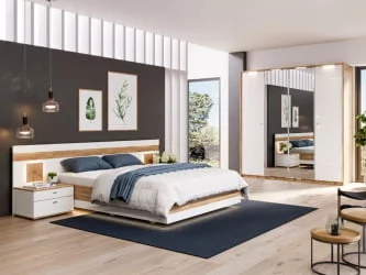 Шкаф угловой Фиджи ЛД 659.247.000 Дуб Золотой Белый