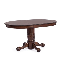Стол круглый раскладной Rochester -STC- (4260-STC) дерево гевея/мдф, 106 (150) х 106 х 75 см, Tobacco