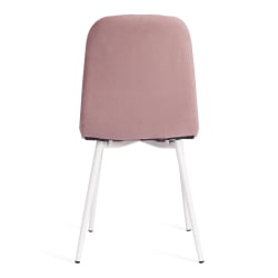 Стул ARC Велюр/металл , 46 х 52 х 88 см, пыльно-розовый/белый