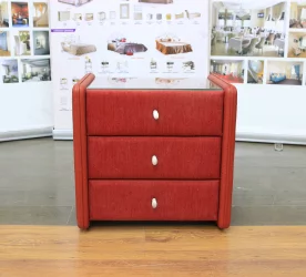 Тумбочка Лора 3 Красная