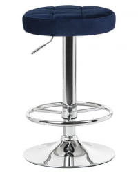 Табурет барный ДОБРИН БРУНО (синий велюр (МДЖ9-117)) 2 шт / DOBRIN BRUNO (MJ9-117))