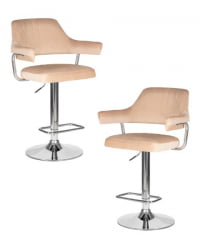 Стул барный DOBRIN CHARLY (бежевый велюр (MJ9-10)) 2 шт