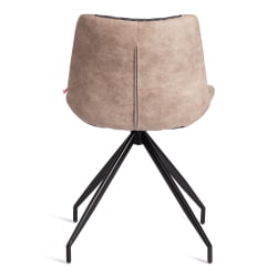 Стул KELT ( mod. 8799 ) металл,ткань наппа, 50 х 60 х 84 х 49,5 см, черный/коричневый