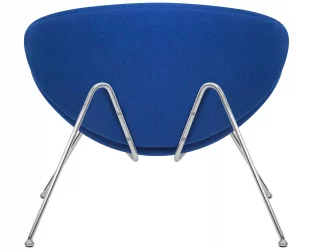 Кресло дизайнерское DOBRIN EMILY Синяя ткань AF6