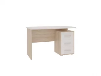 Компьютерный стол с ящиками Лайт-2 модуль 03 Дуб сонома/Белый