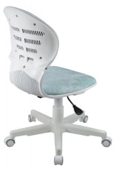 Кресло 1139 FW PL White велюр Bliss 10 голубой