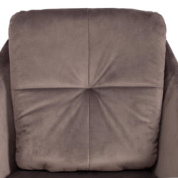 Кресло STAR (mod. CY-1919) вельвет/металл, 68 х 60 х 88 см , серый (HLR 24)/черный