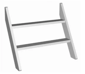 Лестница к кроватям 1600*800 RooRoom VK-101с Серая