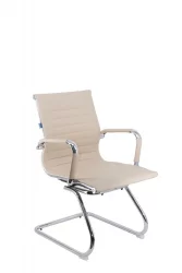 Кресло для посетителей Leo CF экокожа Бежевый