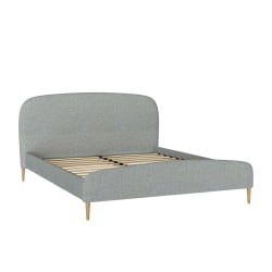 Кровать двуспальная 1600 мягкая с кроватным основанием Бетти ЛД 600.500.000 Серый, ткань Capri 24